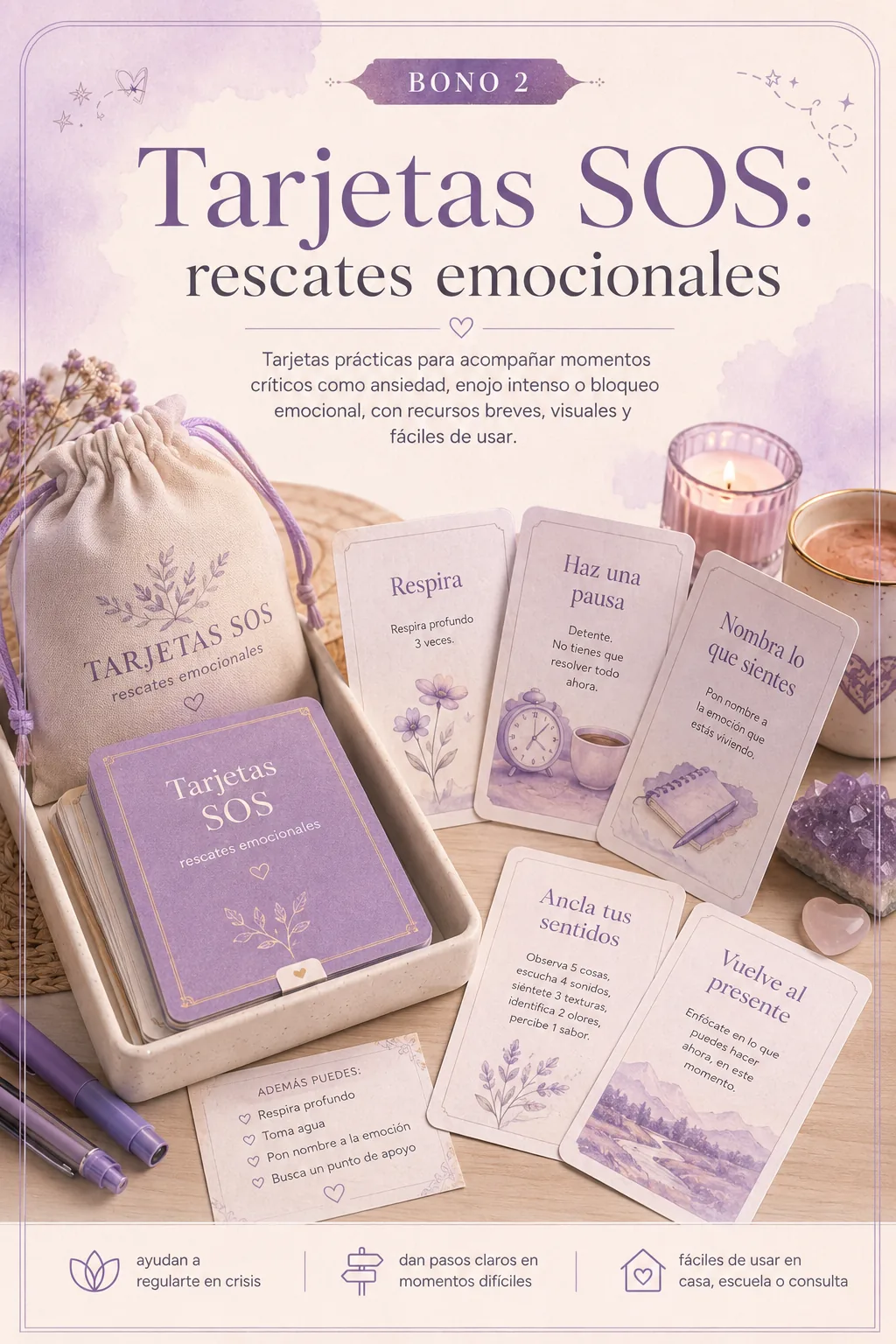 Bono 2: Tarjetas SOS: rescates emocionales